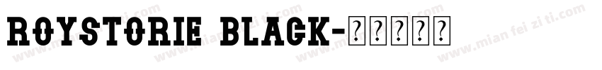 Roystorie Black字体转换